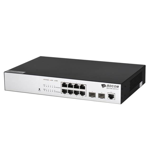 BDCOM S2510-C 8 GE TX port 2100/1000M SFP ports switch | S2510-C