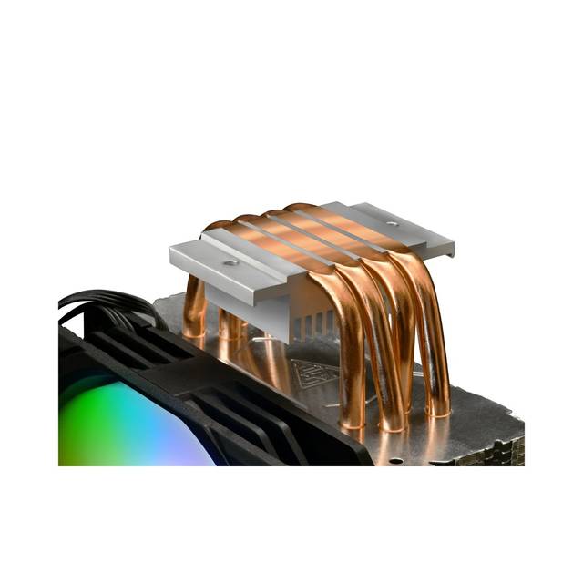 Gamdias GD-BOREAS E1-410 CPU Air Cooler 120mm fan, 5V 3-pin RGB sync, PWM, Thick Aluminum Base Plate, 4 Copper Heat-Pipes | GD-BOREAS E1-410