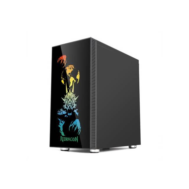 Redragon Steeljaw GC608 No Power Supply ATX Mid Tower PC Gaming Case w/ Windows | GC608