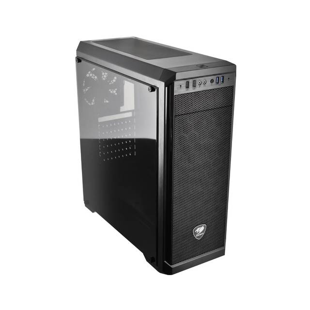 Cougar MX330-G MX330 Mid Tower Case with Full Tempered Glass Window and USB 3.0 | MX330-G