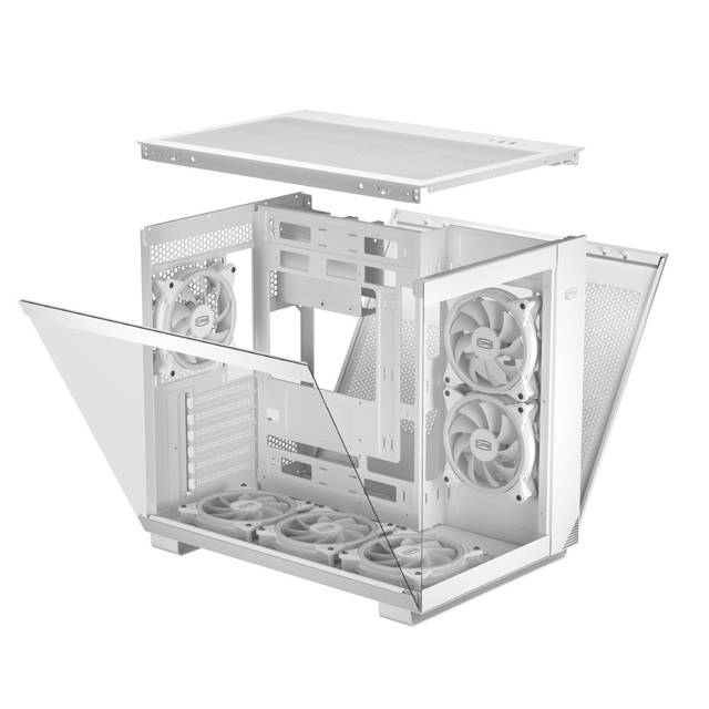 PCCOOLER C3-T500WHD6-GL CPS C3 T500 ARGB White PC Case | C3-T500WHD6-GL
