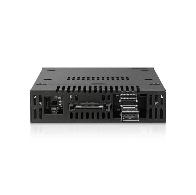 ICYDOCK ToughArmor MB833MK-B V2 M.2 NVMe SSD PCIe 4.0 Mobile Rack Enclosure for External 3.5 inch Drive Bay (1 x SlimSAS SFF-8654 4i) | MB833MK-B V2