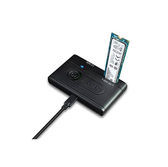 ICY DOCK EZ-Adapter MB031U-1SMB 2.5 inch & M.2 SATA Hard Drive/SSD to USB 3.2 Gen 1 Adapter (Black) | MB031U-1SMB