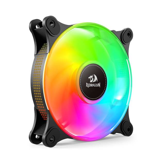 REDRAGON GC-F013 X 3 CPU Fan 120mm ARGB Case Cooler Fan, 4pin PWM Silent Computer with S-FDB Bearing Included, up to 1550RPM Cooling Fan(3 Quantities) | GC-F013