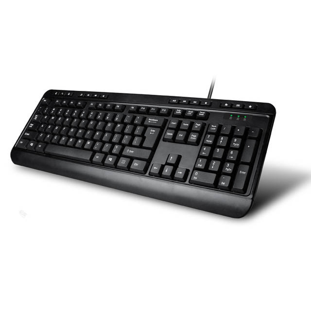 Adesso AKB-132UB Spill-Resistant Multimedia Desktop Keyboard (USB) | AKB-132UB