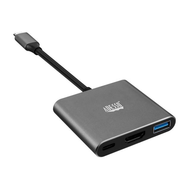 ADESSO AUH-4010 3-IN-1 USB-C Multi-Port Docking Station (TAA Compliant) | AUH-4010