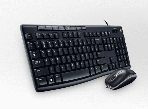 Logitech Desktop MK200 Mouse & Keyboard Combo(Black) | 920-002714