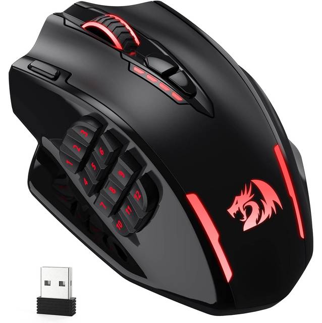 REDRAGON M913 Impact Elite Wireless Gaming Mouse, 16000 DPI Wired/Wireless RGB Gamer Mouse with 16 Programmable Buttons | M913