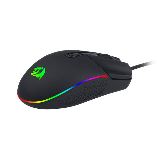 Redragon M719 RGB INVADER Wired Optical Gaming Mouse, 7 Programmable Buttons, RGB Backlit, 10,000 DPI, Ergonomic PC Computer Gaming Mice with Fire Button | M719 RGB