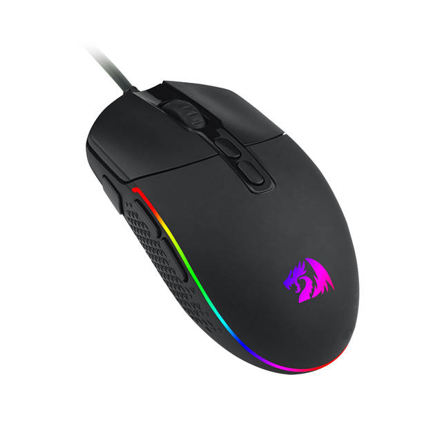Redragon M719 RGB INVADER Wired Optical Gaming Mouse, 7 Programmable Buttons, RGB Backlit, 10,000 DPI, Ergonomic PC Computer Gaming Mice with Fire Button | M719 RGB