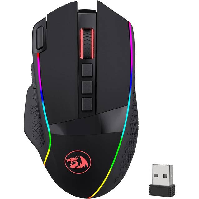 Redragon M991 Wireless Gaming Mouse, 19000 DPI Wired/Wireless Gamer Mouse w/ Rapid Fire Key (Black) | M991 BLACK