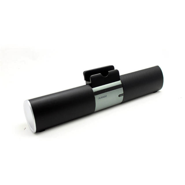 iKANOO BT008 Wireless Bluetooth/Wired 3.5mm Portable Speaker Sound Bar w/ Microphone (Black) | BT008-BLACK