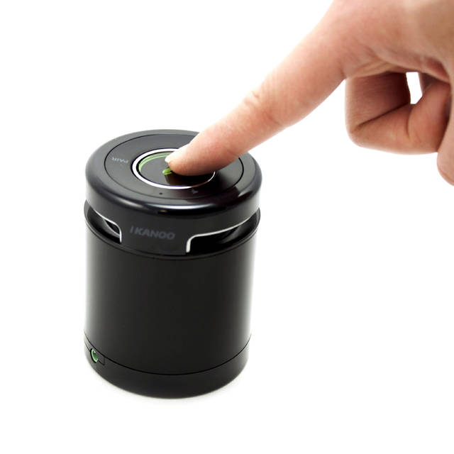 iKANOO BT012 Wireless Bluetooth/Wired 3.5mm Portable Speaker w/ Microphone & Volume Control (Black) | BT012-BLACK