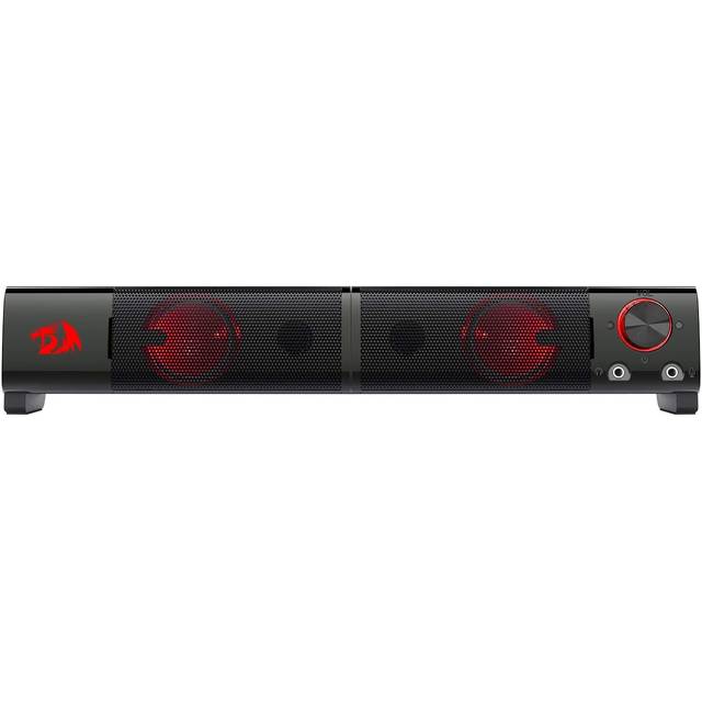 Redragon GS550 Orpheus PC Gaming Speakers, 2.0 Channel Stereo Desktop Computer Sound Bar with Compact Maneuverable Size | GS550