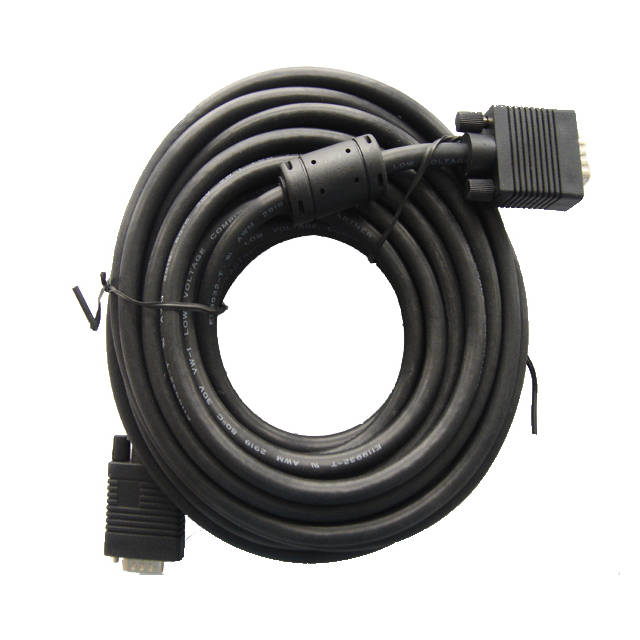 iMicro SVGA-25-MM 25ft HD15 Male to HD15 Male SVGA Cable (Black) | SVGA-25-MM