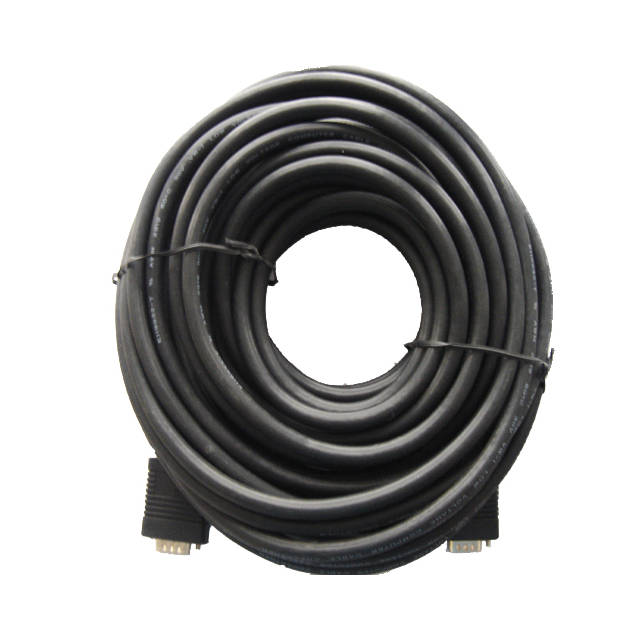 iMicro SVGA-50-MM 50ft HD15 Male to HD15 Male SVGA Cable (Black) | SVGA-50-MM
