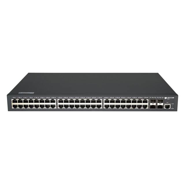 BDCOM S2900-48T4X-2AC 48 Port Gigabit RJ45 and 6 Port 10G/GE SFP+ L3-Lite Switch | S2900-48T4X-2AC