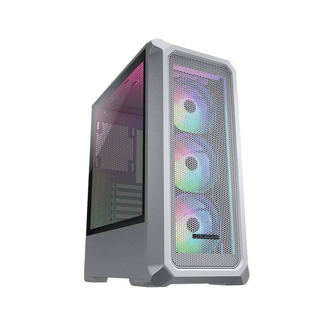 Cougar Archon 2 Mesh RGB (White) No Power Supply Mini ITX/Micro ATX/ATX Mid Tower Case w/ Window | ARCHON 2 MESH RGB (WHITE)