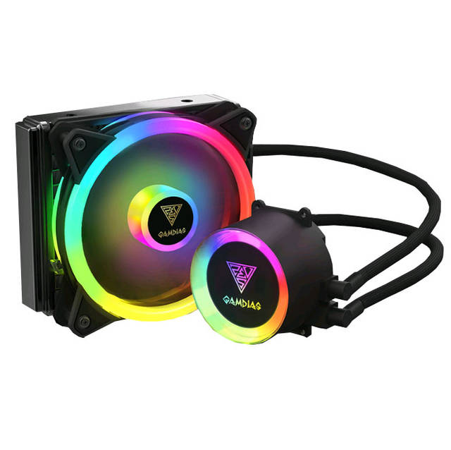 GAMDIAS CHIONE E2A-120R All-In-One CPU Liquid Cooler for LGA2066/ 2011_v3/ 2011/ 1151/ 1150/ 1155/ 1156/ 1366/ 775 & AMD Socket AM4/ AM3+/ AM3/ AM2+/ AM2/ FM2+/ FM2/ FM1/LGA1200 | GD-CHIONE E2-120R