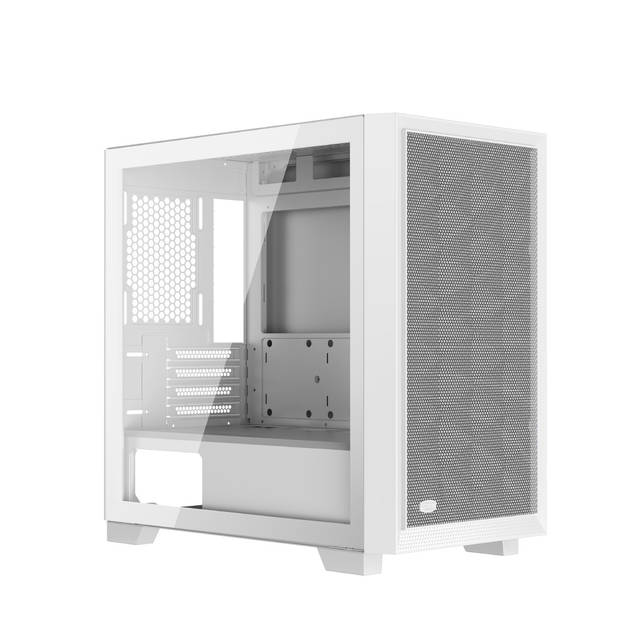 PCCOOLER C3-D310WHP2-GL CPS CC3D310 ARGB White PC Case with 2 ARGB Fans Desktop Computer Case Gaming Case for M-ATX / ITX, 350MM Graphics Cards Support, 2 x 3.5 inch and 3 x 2.5 inch Storage Slots, Liquid Cooler Support, Easy Installation, Cable Storage | C3-D310WHP2-GL
