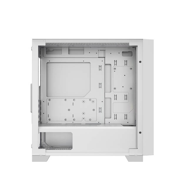 PCCOOLER C3-D310WHP2-GL CPS CC3D310 ARGB White PC Case with 2 ARGB Fans Desktop Computer Case Gaming Case for M-ATX / ITX, 350MM Graphics Cards Support, 2 x 3.5 inch and 3 x 2.5 inch Storage Slots, Liquid Cooler Support, Easy Installation, Cable Storage | C3-D310WHP2-GL