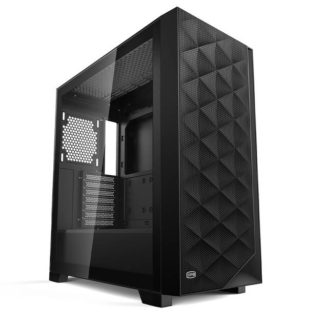 PCCOOLER C3-D510BKP3-GL CPS C3D510 ARGB BK PC Case with 3 ARGB Fans Desktop Computer Case Gaming PC Case for E-ATX / ATX / M-ATX / ITX, 375MM Graphics Cards Support, Liquid Cooler Support, Easy Installation, Cable Storage, SPCC Metal | C3-D510BKP3-GL