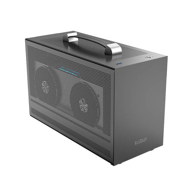 PCCooler MINI I100G PRO MESH ITX no power supply SFX Protable and Solid Mini Case (Grey) | MINI I100G PRO MESH