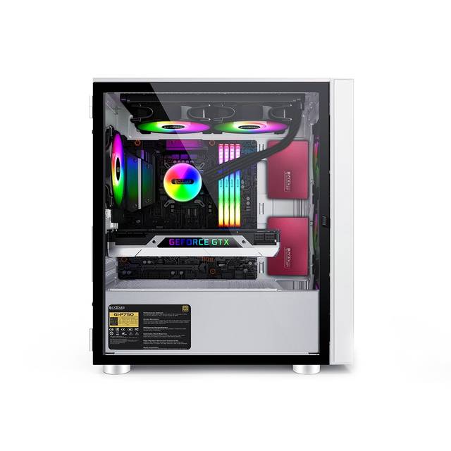 PCCOOLER PLATINUM LM300 ARGB Black M-ATX Tempered Glass Case | PLATINUM LM300 ARGB