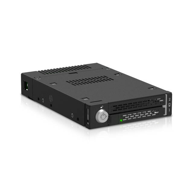 ICYDOCK ToughArmor MB833MK-B V2 M.2 NVMe SSD PCIe 4.0 Mobile Rack Enclosure for External 3.5 inch Drive Bay (1 x SlimSAS SFF-8654 4i) | MB833MK-B V2