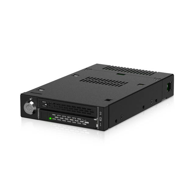 ICYDOCK ToughArmor MB833MK-B V2 M.2 NVMe SSD PCIe 4.0 Mobile Rack Enclosure for External 3.5 inch Drive Bay (1 x SlimSAS SFF-8654 4i) | MB833MK-B V2