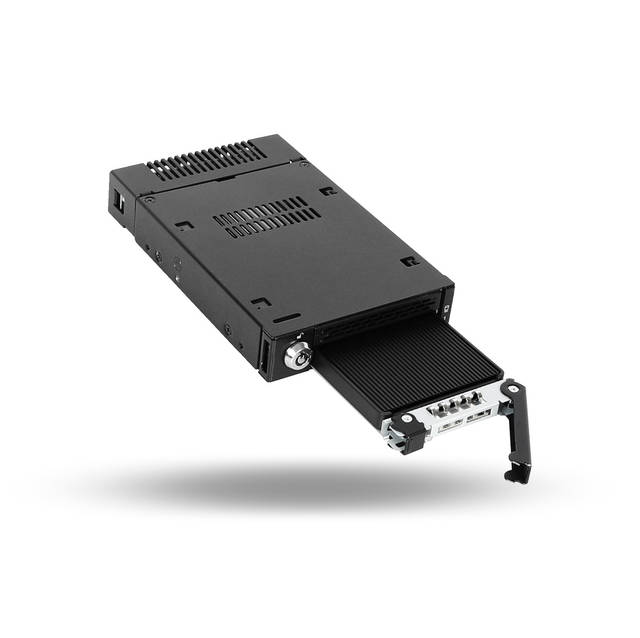 ICYDOCK ToughArmor MB833MK-B V2 M.2 NVMe SSD PCIe 4.0 Mobile Rack Enclosure for External 3.5 inch Drive Bay (1 x SlimSAS SFF-8654 4i) | MB833MK-B V2