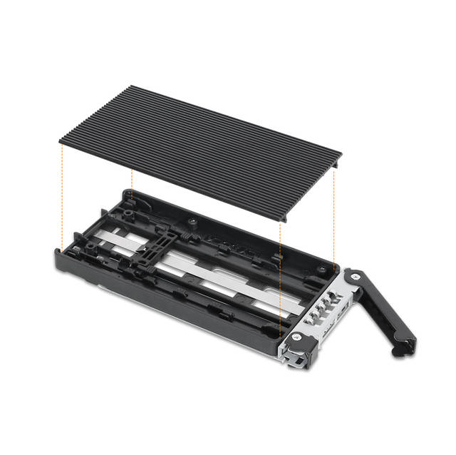 ICYDOCK ToughArmor MB833MK-B V2 M.2 NVMe SSD PCIe 4.0 Mobile Rack Enclosure for External 3.5 inch Drive Bay (1 x SlimSAS SFF-8654 4i) | MB833MK-B V2