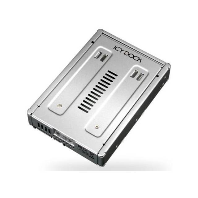 ICY DOCK EZConvert Pro MB982SP-1S Enterprise Full Metal 2.5 inch to 3.5 inch SSD/SATA Hard Drive Converter (Silver) | MB982SP-1S