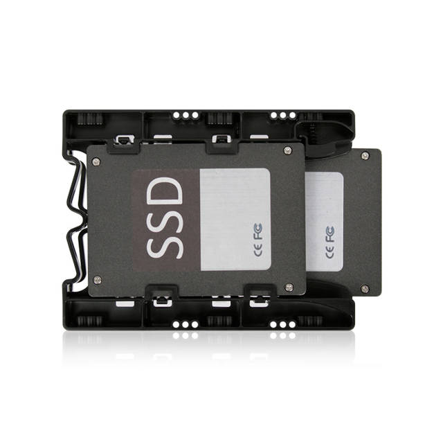 ICY DOCK EZ-Fit Lite MB290SP-B 2x 2.5 inch to 3.5 inch Drive Bay SATA/IDE SSD/HDD Mounting Kit / Bracket / Adapter (Black) | MB290SP-B