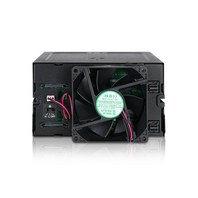 ICY DOCK ToughArmor MB508SP-B Rugged Full Metal 8 Bay 2.5 inch SAS/SATA SSD/HDD Backplane Cage for 2x External 5.25 inch Bay (Black) | MB508SP-B