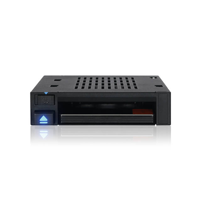 ICY DOCK FlexiDOCK MB521SP-B 2.5 inch SSD Dock Trayless Hot-Swap SATA / SAS Mobile Rack for Ext 3.5 inch Bay (Black) | MB521SP-B