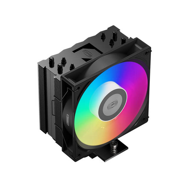 PCCOOLER CPS - RT400 ARGB BK CPU Air Cooler, 4 Heat pipes, Heatsink shifted backward design to fulfill high-profile RAM support, for Intel LGA:115X/1200/1700/1851/AMD AM4/AM5 | RT400 ARGB BK