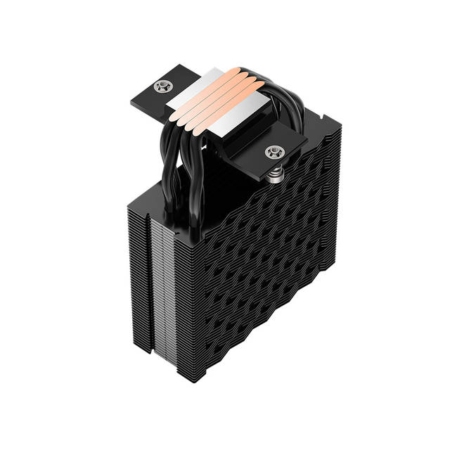 PCCOOLER CPS - RT400 ARGB BK CPU Air Cooler, 4 Heat pipes, Heatsink shifted backward design to fulfill high-profile RAM support, for Intel LGA:115X/1200/1700/1851/AMD AM4/AM5 | RT400 ARGB BK