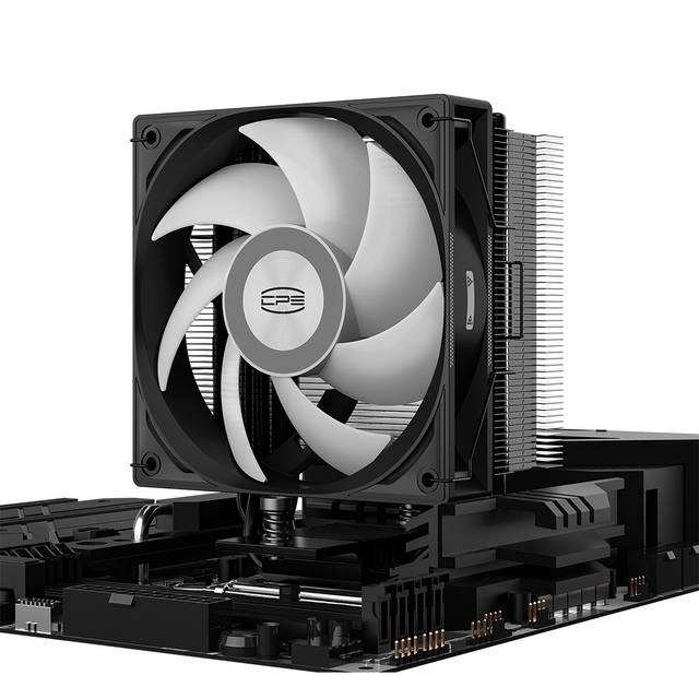 PCCOOLER CPS - RT400 ARGB BK CPU Air Cooler, 4 Heat pipes, Heatsink shifted backward design to fulfill high-profile RAM support, for Intel LGA:115X/1200/1700/1851/AMD AM4/AM5 | RT400 ARGB BK