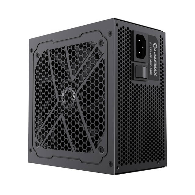 GAMEMAX GX-600 80+ Gold Wired 600W High Efficiency ATX Power Supply, Black | GX-600