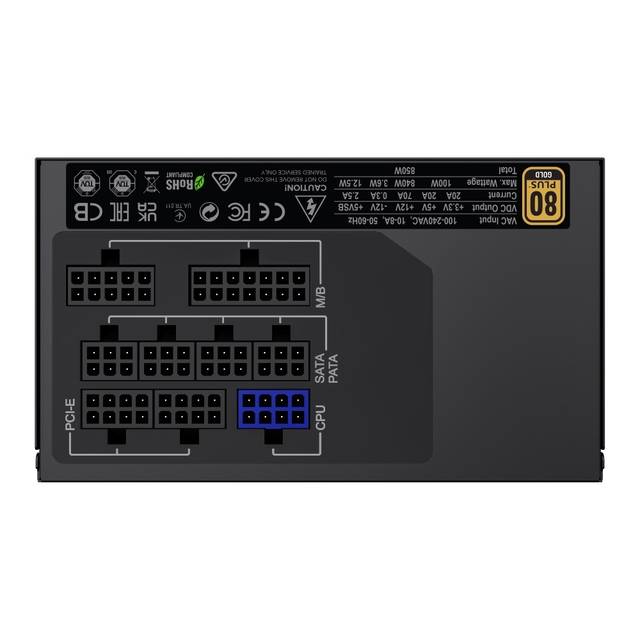 GameMax GX-850 Modular, 80+ Gold ATX Power supply, One of the innovative Gold design basis on Platinum Level, LLC and DC-DC circuit | GX-850 MODULAR