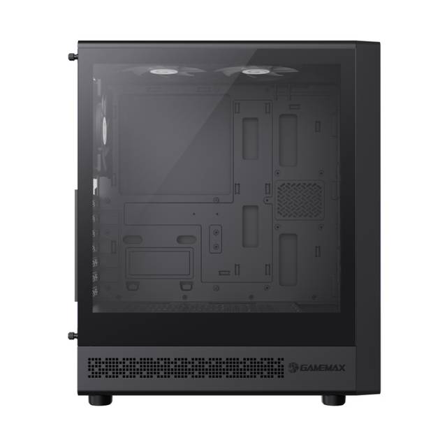 GameMax Storm 2 AB ATX Mid Tower Gaming Case - 6 Fans ARGB Black, Tempered Glass Left Side Panel | STORM 2 AB