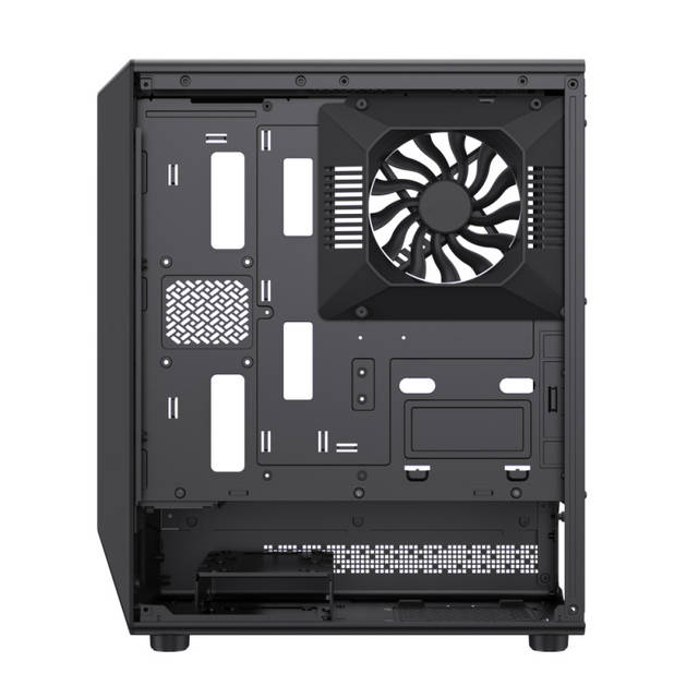 GameMax Vista COC BK ATX Mid-Tower Gaming Case Features Motherboard Back End Cooling 5 ARGB Fans | VISTA COC BK
