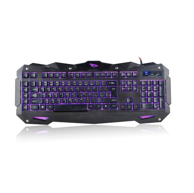 iMicro Cobra IM-KBCOBV8 110-Key Wired USB LED Backlit Gaming Keyboard (Black) | IM-KBCOBV8