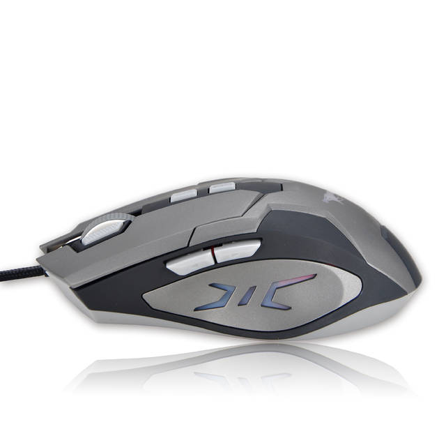 iMicro Cobra IM-COBZ2 USB Wired Optical Mouse (Black&Space Gray) | IM-COBZ2