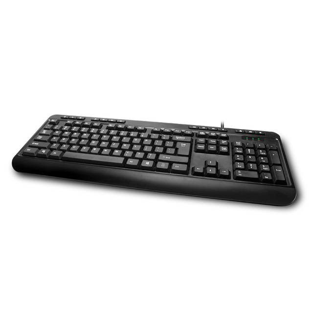 Adesso AKB-132UB Spill-Resistant Multimedia Desktop Keyboard (USB) | AKB-132UB