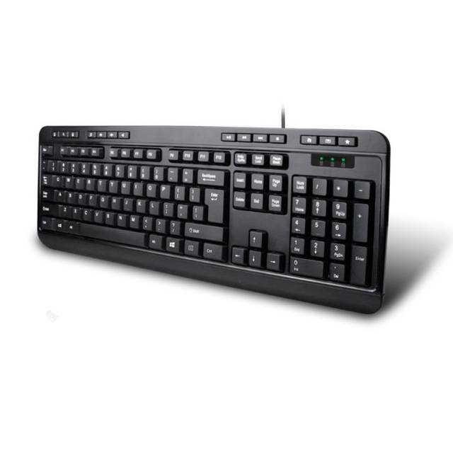 Adesso AKB-132UB Spill-Resistant Multimedia Desktop Keyboard (USB) | AKB-132UB