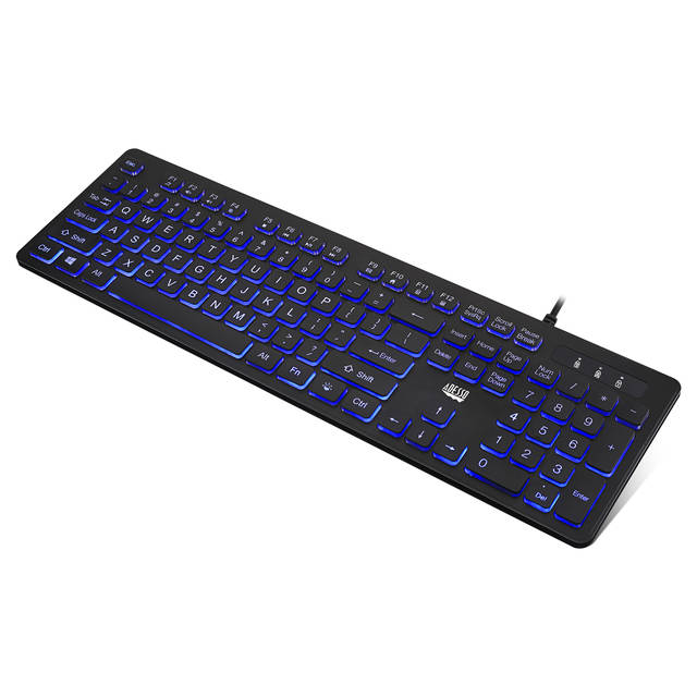 ADESSO AKB-139EB Large Print Illuminated Desktop Keyboard | AKB-139EB