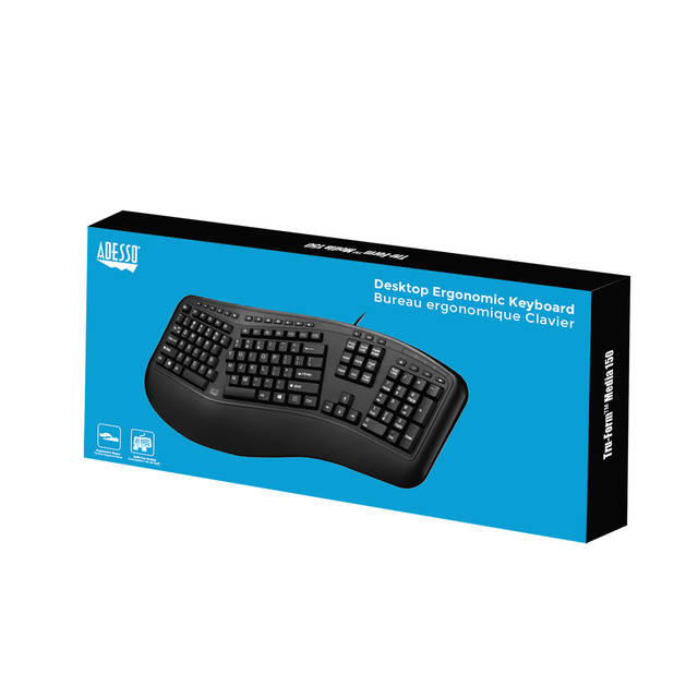 ADESSO AKB-150UB Desktop Ergonomic Keyboard | AKB-150UB