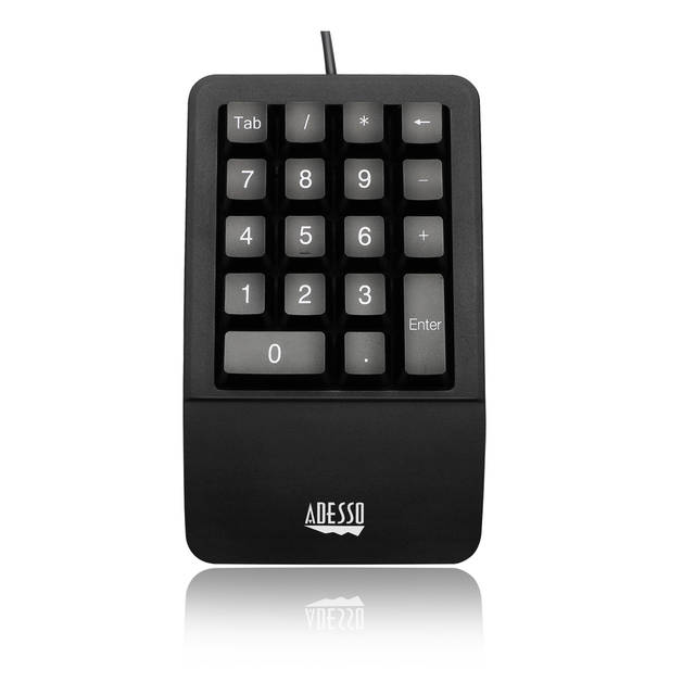 ADESSO AKB-618UB Antimicrobial Waterproof Numeric Keypad with Wrist Rest Support | AKB-618UB